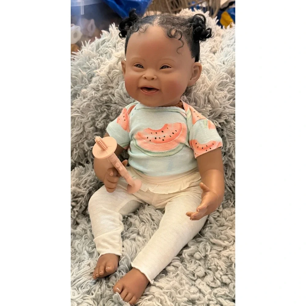 Paradise Galleries-Emma Down Syndrome Awareness Reborn Doll + Extras (NEW)